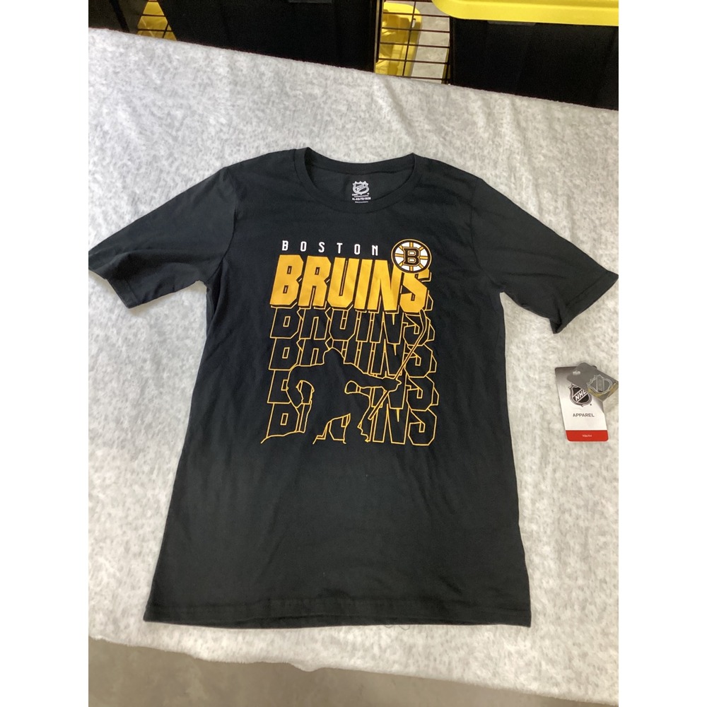 NHL Boston Bruins Youth XL 18/20 Black Graphic‎ T-Shirt 9K5B7HDHHH01-BRU NEW